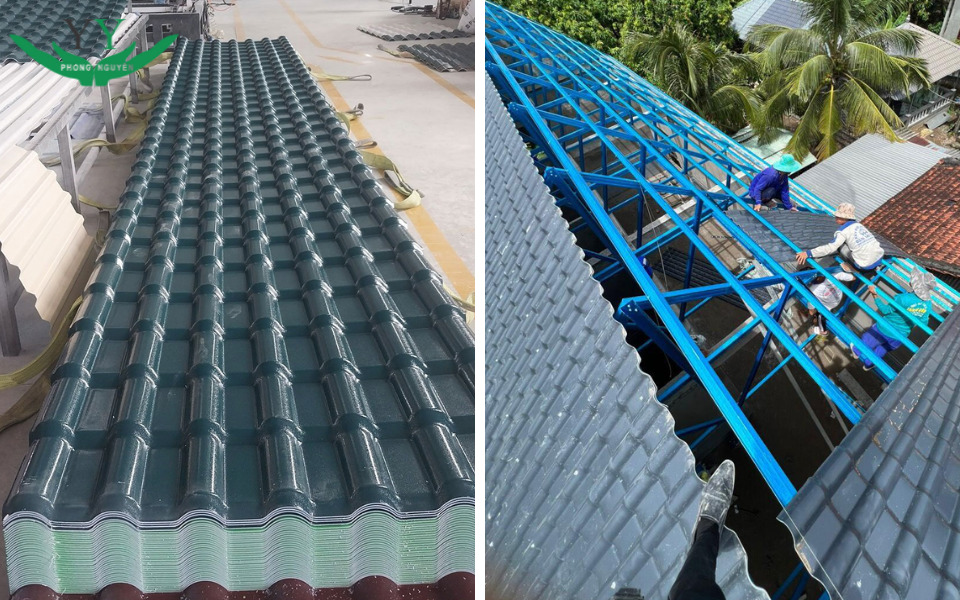 plastic roofing tile