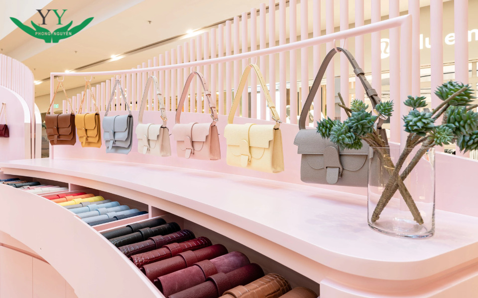 giấy nhét túi xách trưng bày