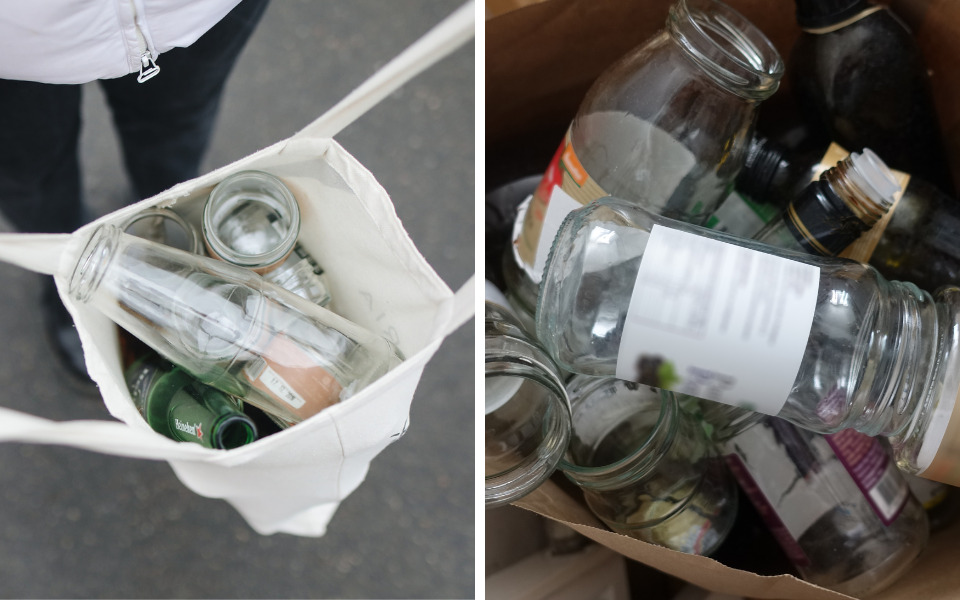 recycled glass packaging