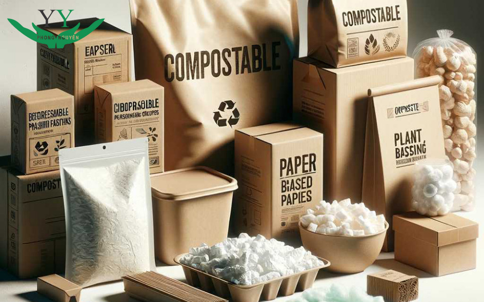 Biodegradable packaging from starch