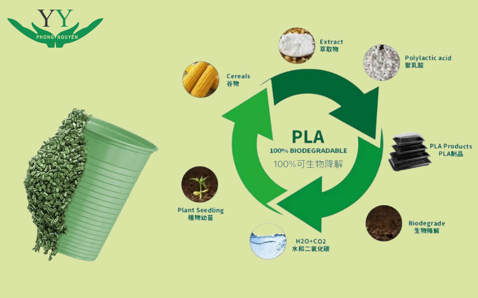 Biodegradable packaging from PLA