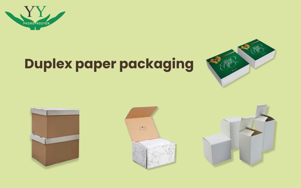 Duplex paper packaging