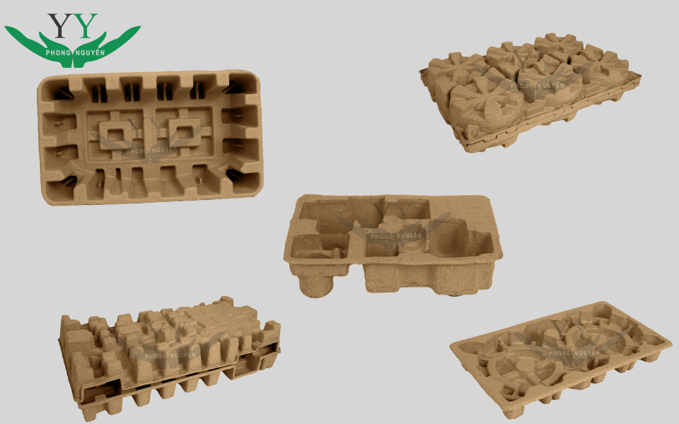 molded pulp shock-absorbing materials