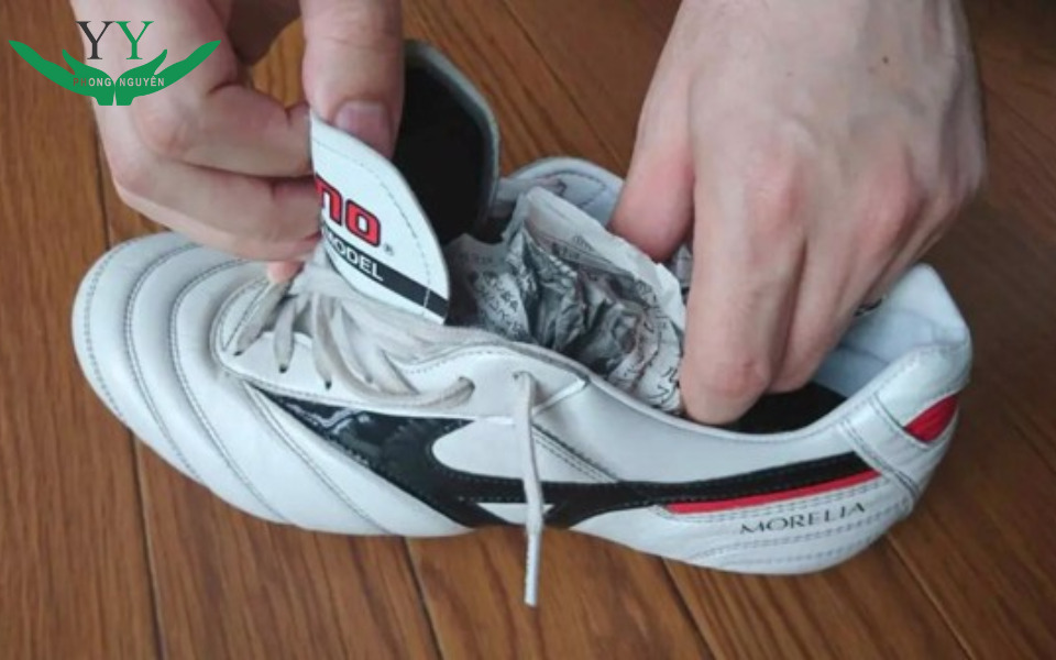 store shoes in a dry place